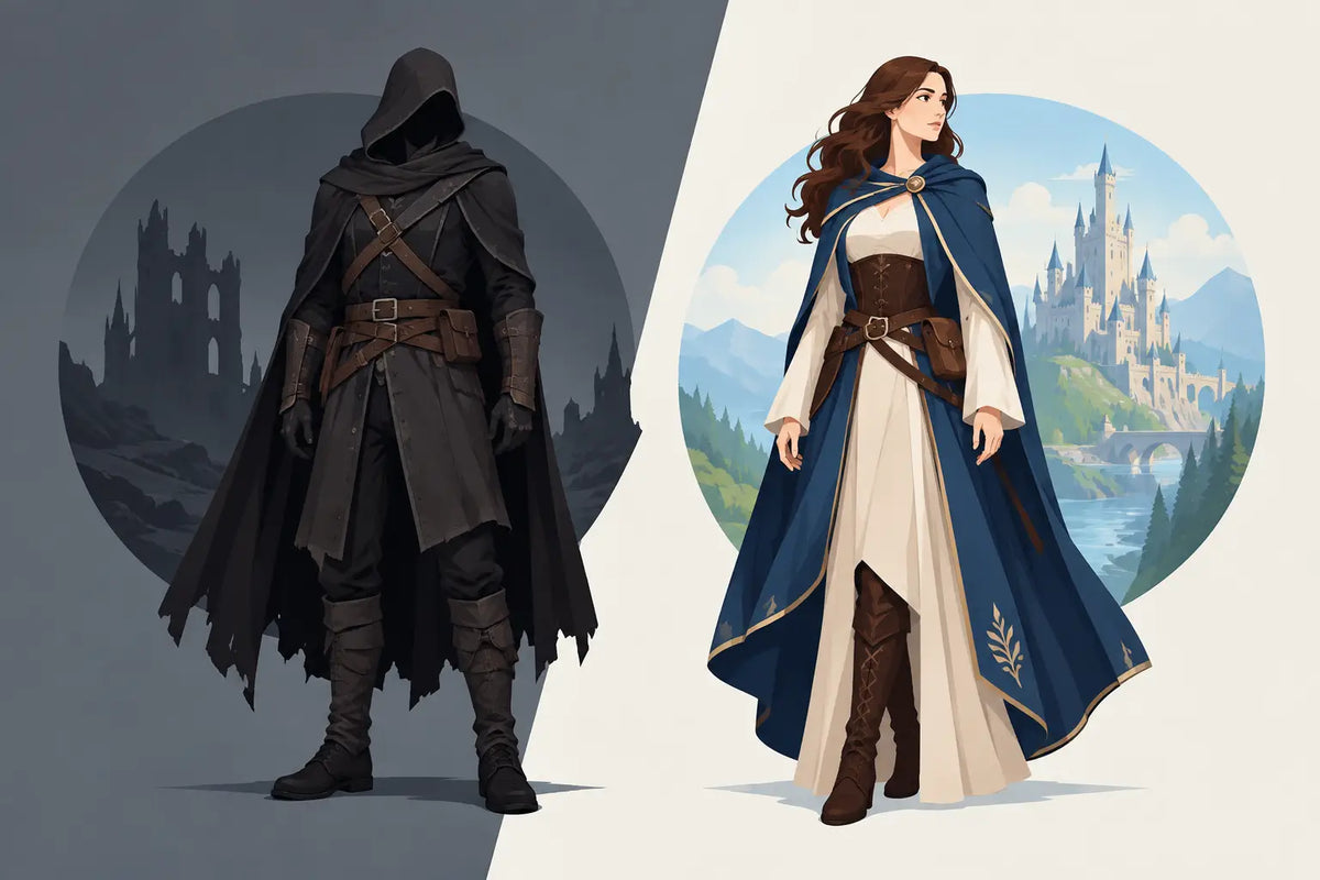 Grimdark Apparel vs Fantasy Apparel Compared